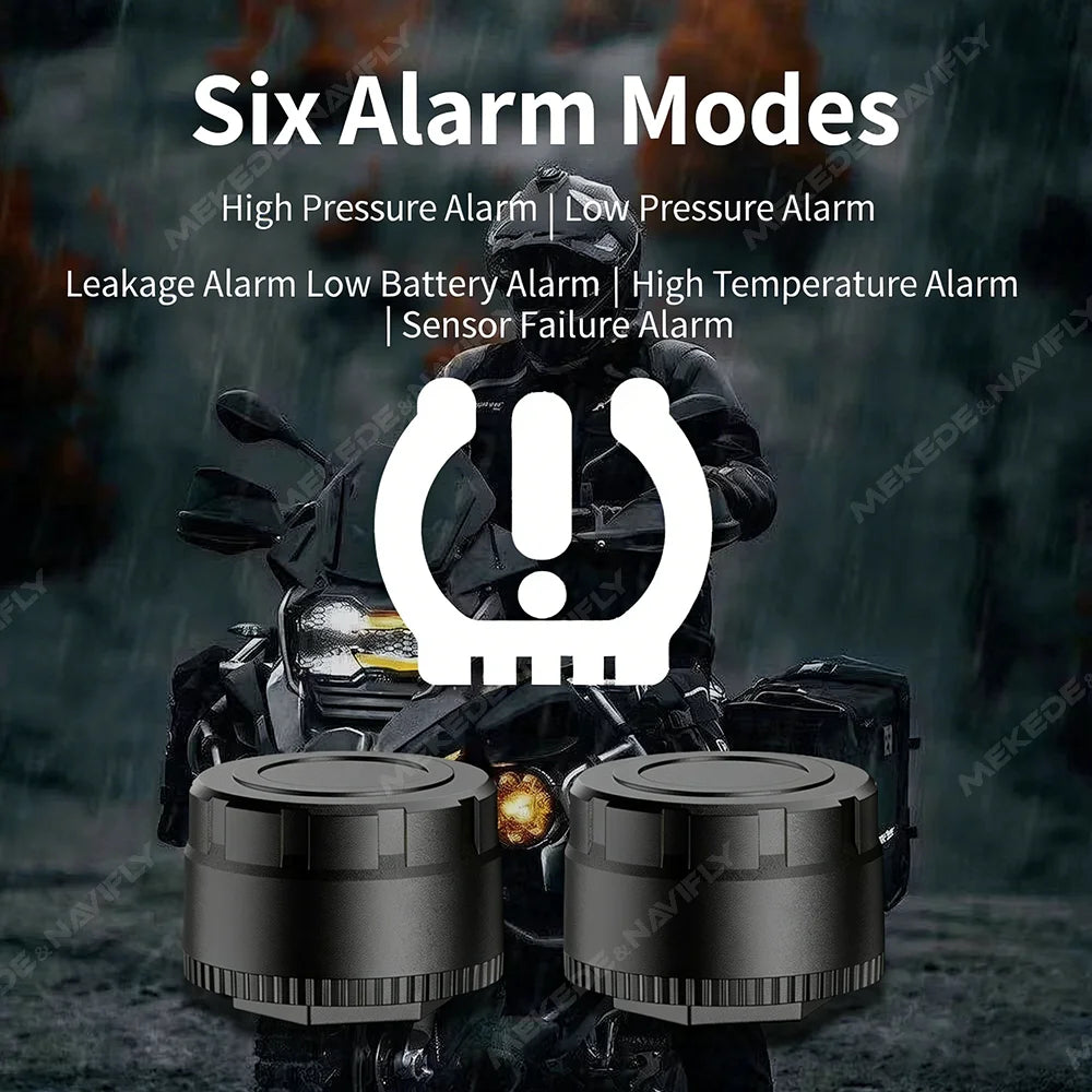 Car TPMS BT 5.4 Tire Pressure Monitoring System Connect Mobile Phone for LOS Android Motorcycle Truck Car Tyre Pressure Sensor