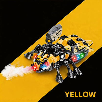 Electric Mechanical Bee Toy Featuring A Simulated Spray Function Crawling Action With Lights And Music Toys for Boys Kids Gifts
