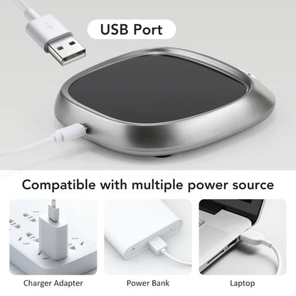 Cup Heater USB Coffee Mug Warmer Electric Milk Tea Heating Coaster Cup Warmer For Home Office USB Voice Desk Cup Warmer