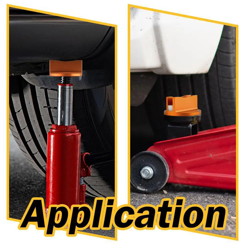 Universal Magnetic Jacking Puck Aluminum Grooved Pinch Weld Jack Adapter for Sub-Frame Vehicle Floor Jack