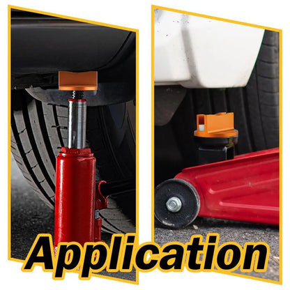 Universal Magnetic Jacking Puck Aluminum Grooved Pinch Weld Jack Adapter for Sub-Frame Vehicle Floor Jack
