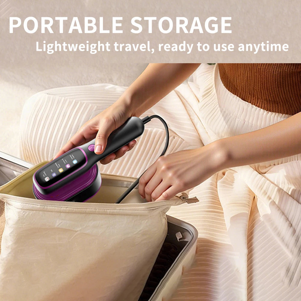 Steam Iron Mini Portable Iron Handheld machine Folding Garment Hanging Steamer Clothes Ironing Wet Dry Ironing Machine Home Iron