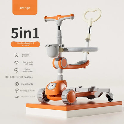 Scooter for children and scooter suitable for boys and girls, ideal for helping children develop their sense of balance
