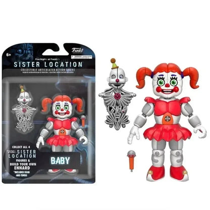 In Stock FNAFs bear's midnight harem five nights Bonnie/Freddy/Chica/Foxy Action Figure Model Toys Birthday Children's Gifts