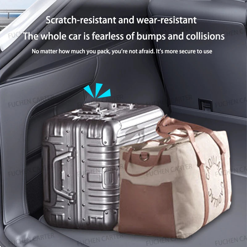 For Tesla Model Y Juniper Trunk Mat Full Coverage Trunk Both Side Guards Seat Backrest Protective Pad Cargo Liner Anti Dirty Mat