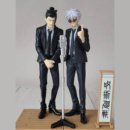 17cm Jujutsu Kaisen Anime Figure Suit Ver. Satoru Gojo Action Figure Geto Suguru Figurine PVC Adult Collection Model Toys Gifts