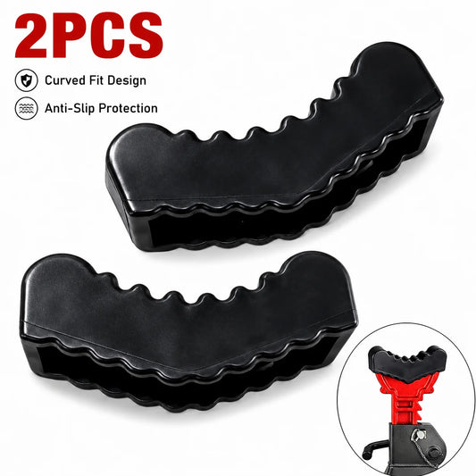 Universal Rubber Jack Pad Adapter for Car Lift Stand 2Pcs Slotted Rail Grip Pad Frame Protector Heavy Duty Auto Tool