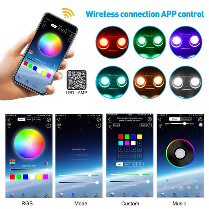 Car Starry Sky Light Auto Home Fiber Optic Lights Atmosphere Lamp Music Control Ceiling Lights RGB 12W 8 Colors Car Styling DIY