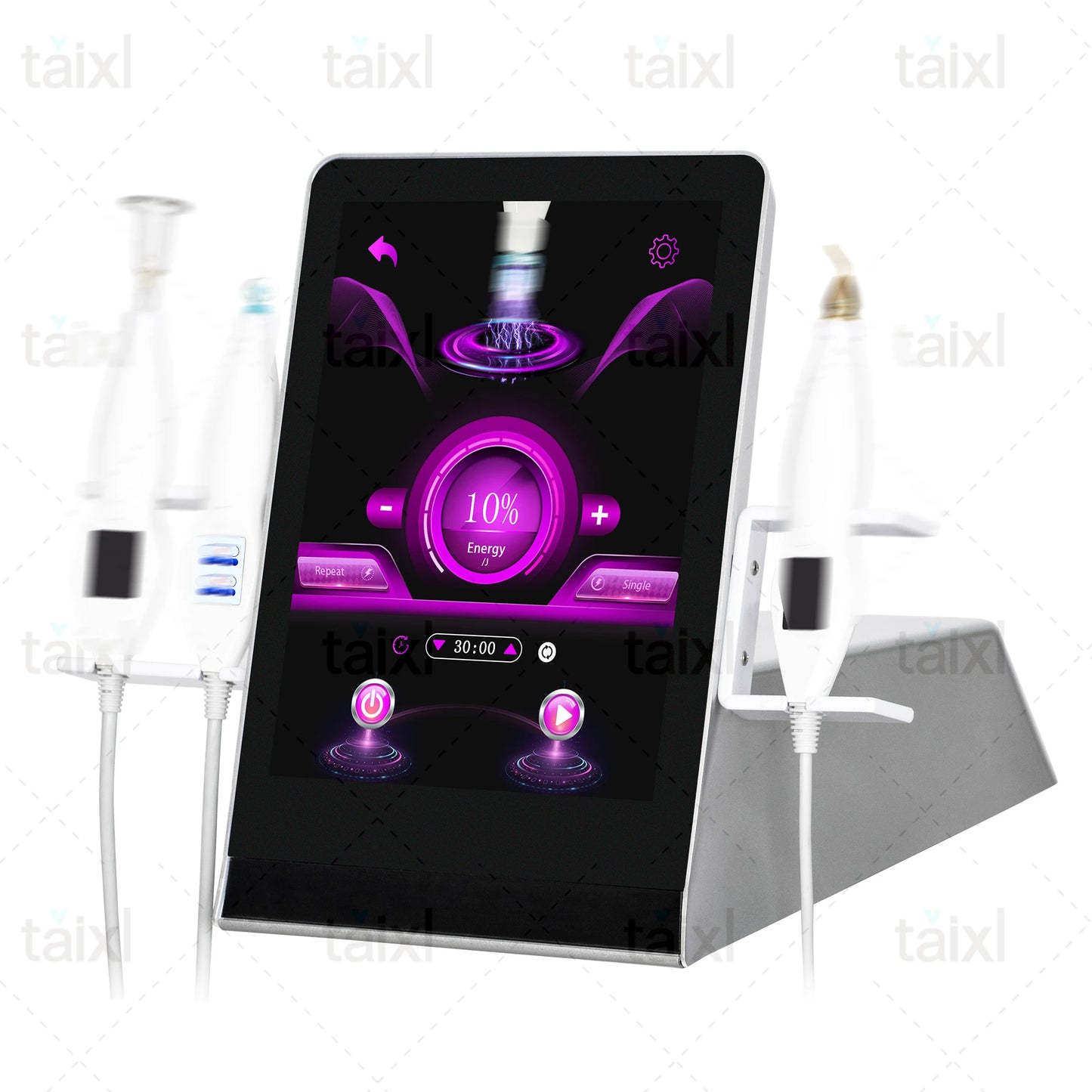 Medical Grade Plasma Therapy Device 8 in 1 Pigmentation Removal System with Adjustable Hot Cold Facial Treatment