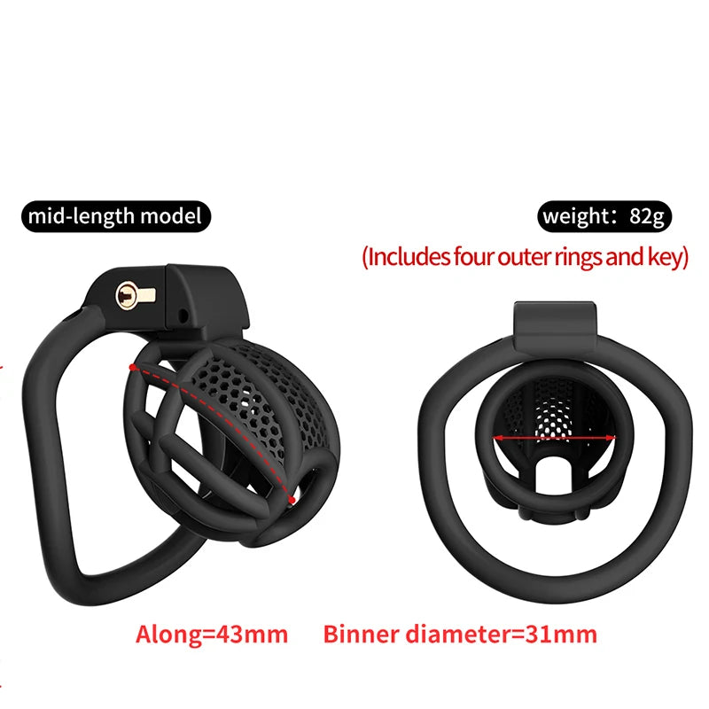 Chastity Cage Male Cock Cage Adjustable Penis Ring Slave Bondage Chastity Lock Sissy Gay Chastity Devices Sex Toys For Men Gay