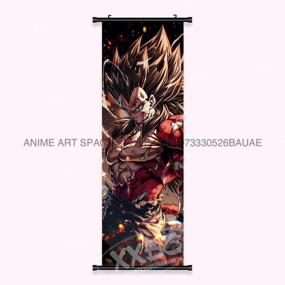 Dragon Ball Anime Wall Artwork Canvas Mural Scrolls Pictures Anime Character Son Goku Hanging Painting Poster Home Decoration