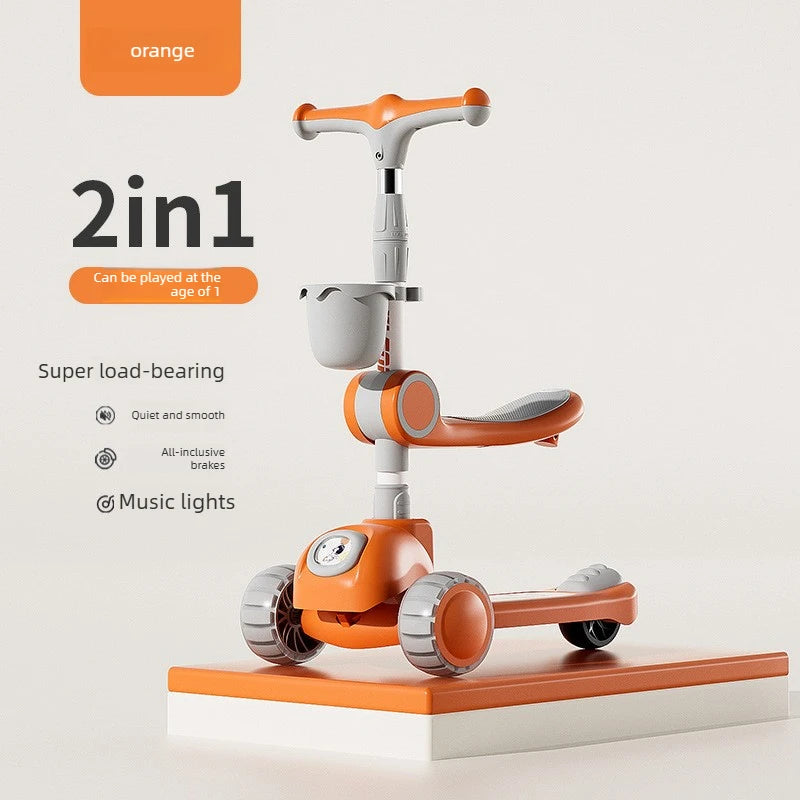 Scooter for children and scooter suitable for boys and girls, ideal for helping children develop their sense of balance