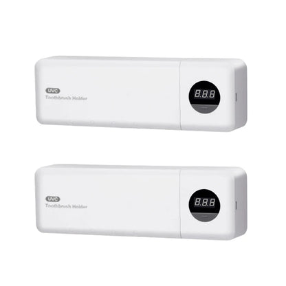 UV Toothbrush Holder Rechargeable Fast Drying Toothbrush Sterilizer With LED Display Wall-mounted Automatic Toothbrush Holders