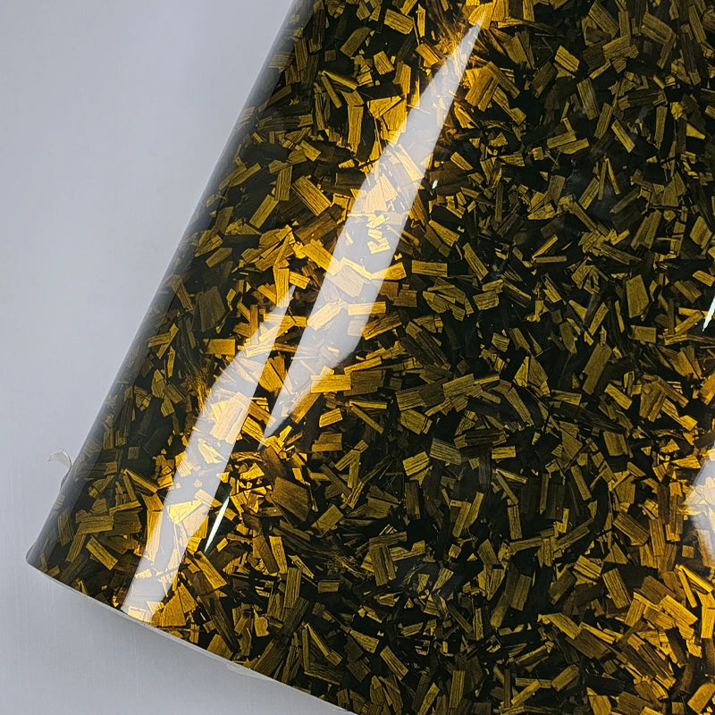 Motorcycle Sticker High Gloss Forged Flower Carbon Green Shiny Black Wrap Vinyl Car Body Films Stickers on Motorcycle Vinyls