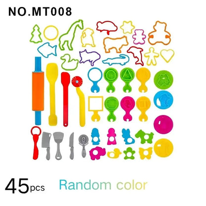61Pcs Alphabet & Animal Play Dough Mold Set, Creative Clay Cutting Stamps for Learning & Craft, DIY Educational Tool for Parents