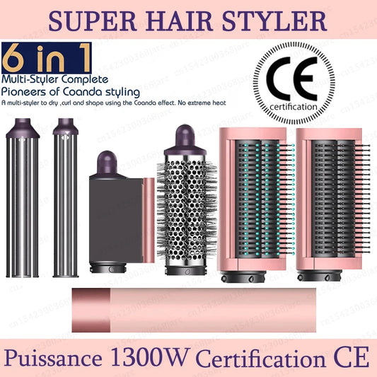 SenCiciMen X9 Multi Hair Styler Curling Iron Hair Hot Air Brush Curling Barrel Hair Dryer Salon Professional Curly Hair Styler
