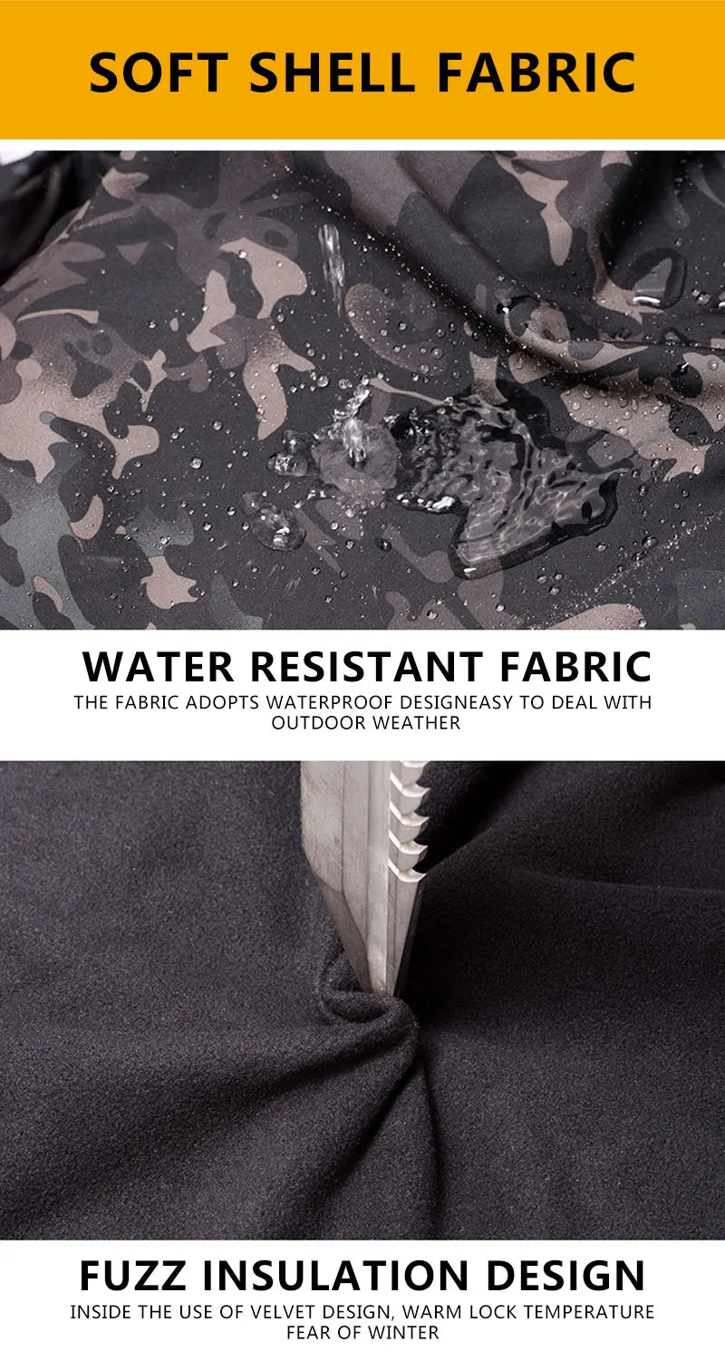 Tactical Uniform Sets Men Combat Fleece Suit Outdoor Camo Multicam Hunting Shirt+Cargo Pants Airsoft Kits Training Workwear Suit