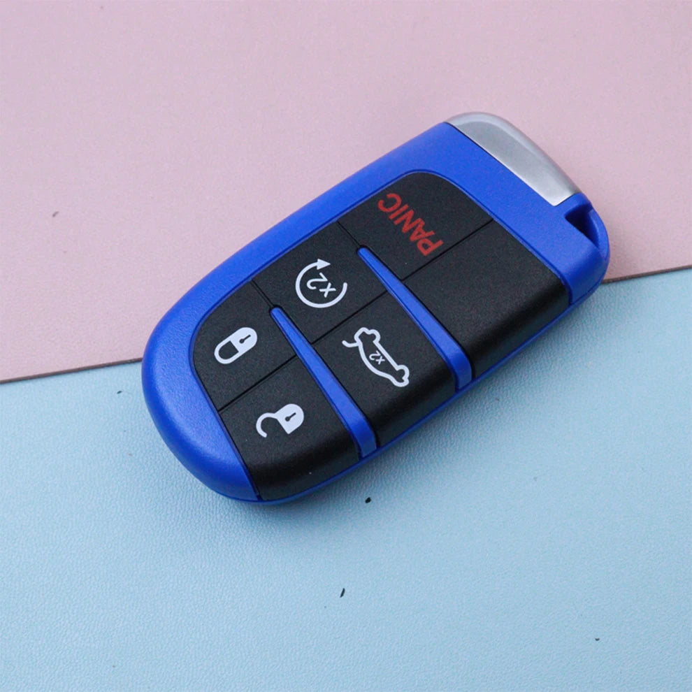 Car Key Fob Shell Case Housing for Jeep/Dodge/Chrysler/FIAT 300 500 500L 500X Toro Compass Renegade Charger Challenger Redeye