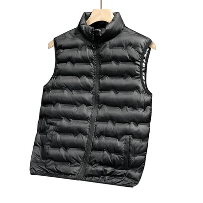8XL Men Winter Brand Warm Vest Jacket Autumn Lightweight Outwear Vests Waistcoat Men Outfits Fashion Sleeveless Jacket Vest Male