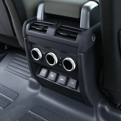cheya Car central control air conditioner volume knob decorative cover For Land Rover Defender 110 2020+ Aluminum accessories
