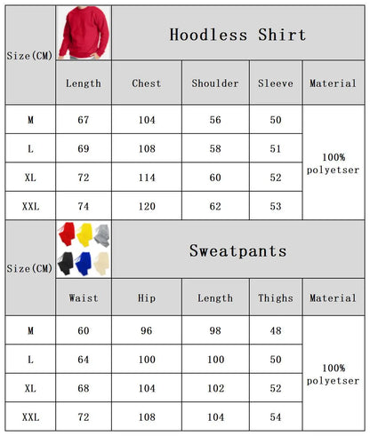 Los Angeles California Red Artword Tracksuit Man Fashion Simple Pants All-Match Casual Sportset Fleece Loose Basics Clothing