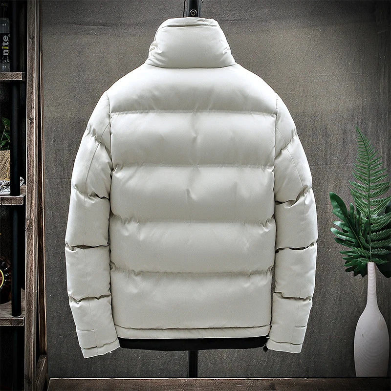 Men's winter jacket and coat Cotton coat 2026 new style stand collar parka jacket Men's windproof thick warm man's parkas