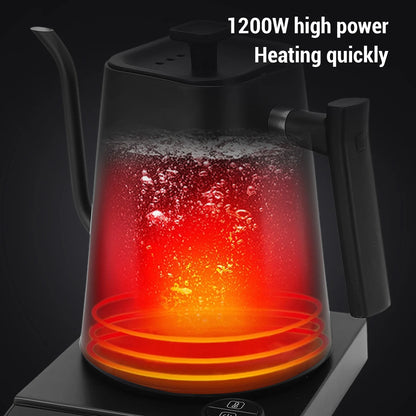 Gooseneck Electric Kettle Temperature Control 304 Stainless Steel LED Screen Pour Over Coffee for Tea Kettle