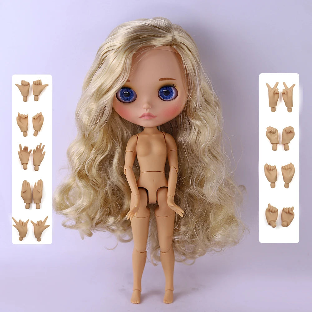 ICY DBS Blyth Doll 1/6 Joint 30cm tan Skin Matte Face Girl Set Doll BJD Toy Gift
