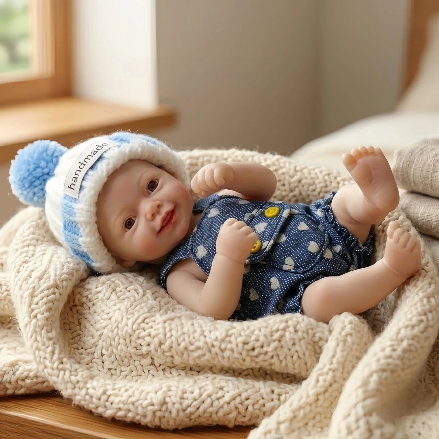1 pc/ 2 styles 6 Inch Full Body Silicone Mini Reborn Boy Doll Handmade Lifelike Newborn Doll bebe reborn de silicona