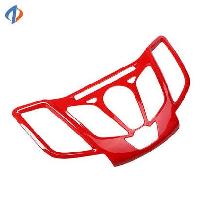 For Ford Fiesta 2009-2013 2011 2012 2013 Center Control CD Player Panel Frame Trim Cover Sticker