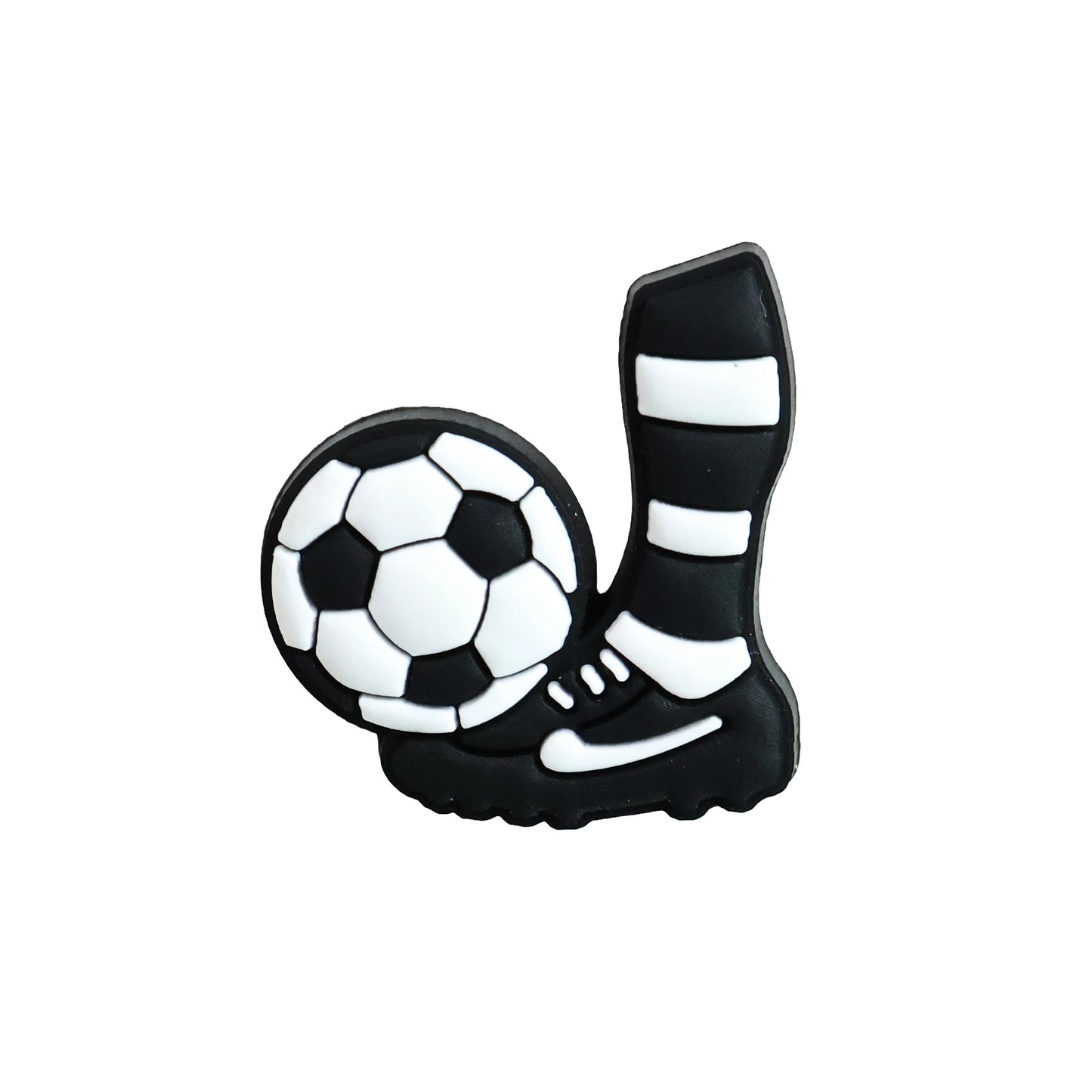 1-20PCS Sport Eat Sleep Soccer PVC Shoe Charms Sandals Shoes Ornaments Buckle Clog Hole Slipper Accessories Holiday Present