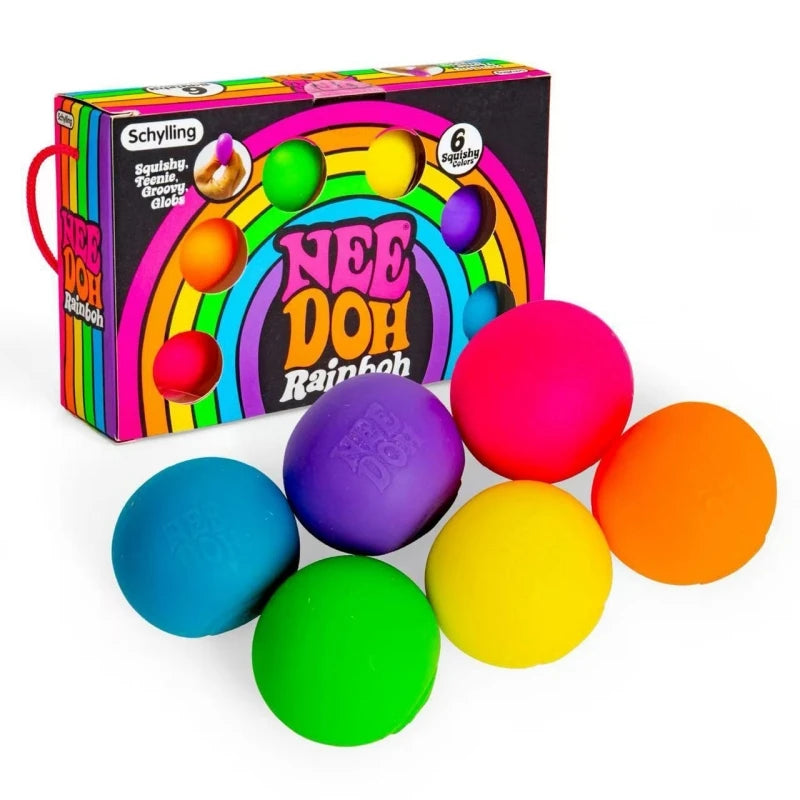New Schyling Rainbow Teenie Nee Doh Stress Relief Ball and Magic Toy