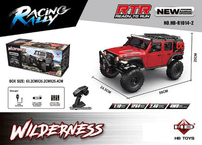 New 1/10 HB R1011 RTR Remote Control Vehicle 2.4G Full Proportional Rock Crawler LED Light 4WD Off-Road Climbing Car Toys Gifts