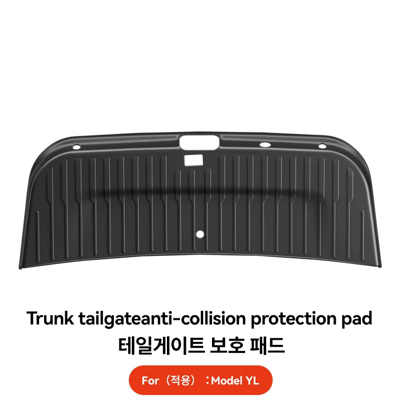 YZ For Tesla Model YL TPE Trunk Tailgate Guard Pad Trunk Protective Anti-dirty Pad Waterproof Backplate Protective Pad