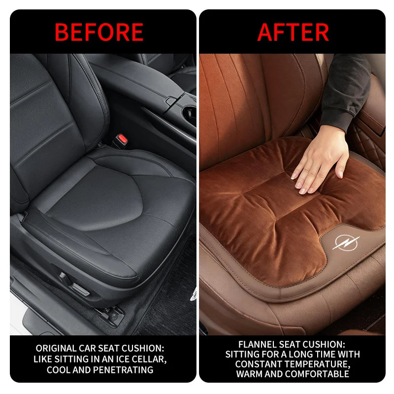 Car Seat Front Rear Winter Warm Comfort Velvet Cushion Accessories For Opel Astra G J H Insignia Zafira Corsa D C Vectra Vivaro