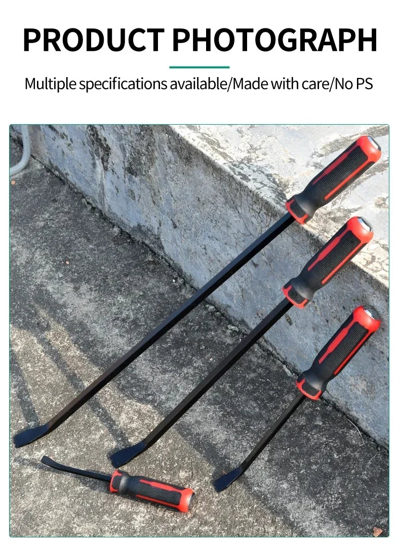 Heavy Duty Multi-Function Long Pry Bar 8/12/18/24 Inch Tire Crowbar Strike Cap Nail Puller Car Repair CV-R Removal Hand Tool