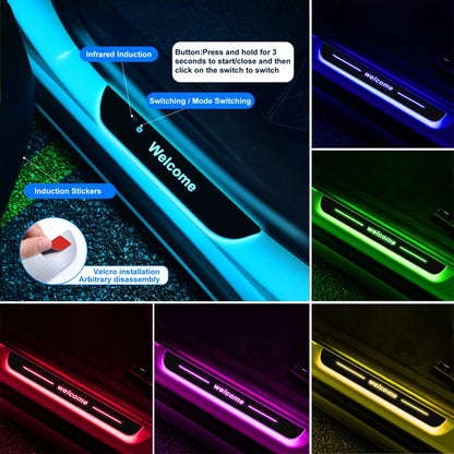 【Customized】Car Door Sill Light LED Car Ambient Lights RGB  Welcome Pedal light For Hyundai Nissan Toyota Mazda B-MW Other Auto