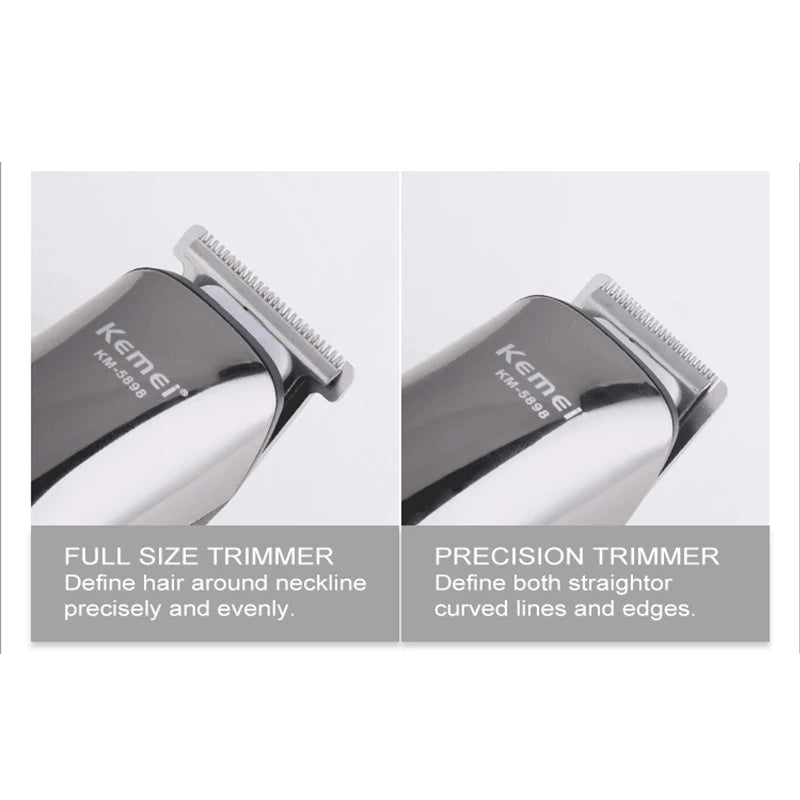 Kemei KM-5898 Wholesale 11 IN 1 Grooming Kit for Hair Salon mens washable and rechargeable hair trimmer