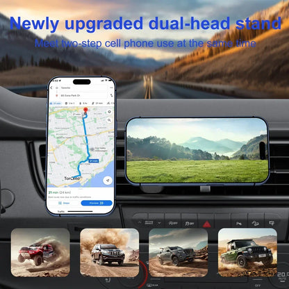 Universal Car Air Vent Magnet Phone Holder Magnetic 2 Phone Mounts Vehicel Car Smart Phone Holders Stands Bracket for Magsafe