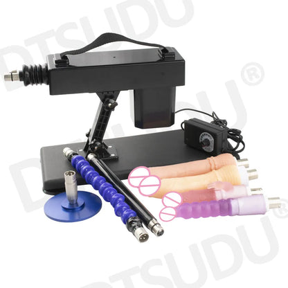 Female Sex Machine with Dildo and Masturbation Cup, Hands-Free G-Spot Clitoral Stimulation, Adult Sex Machine