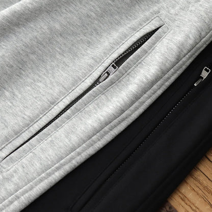 Autumn American Retro Drawstring Terry Cloth Knitted Sweatpants Men's Simple Washed Sports Running Loose Casual Ankle-tied Pants