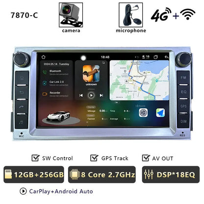 CHSTEK Android 13 Car Radio For Hyundai Santa Fe 2007 2008-2012 Head Unit Carplay Bluetooth WIFI 4G GPS Multimedia Vedio Player