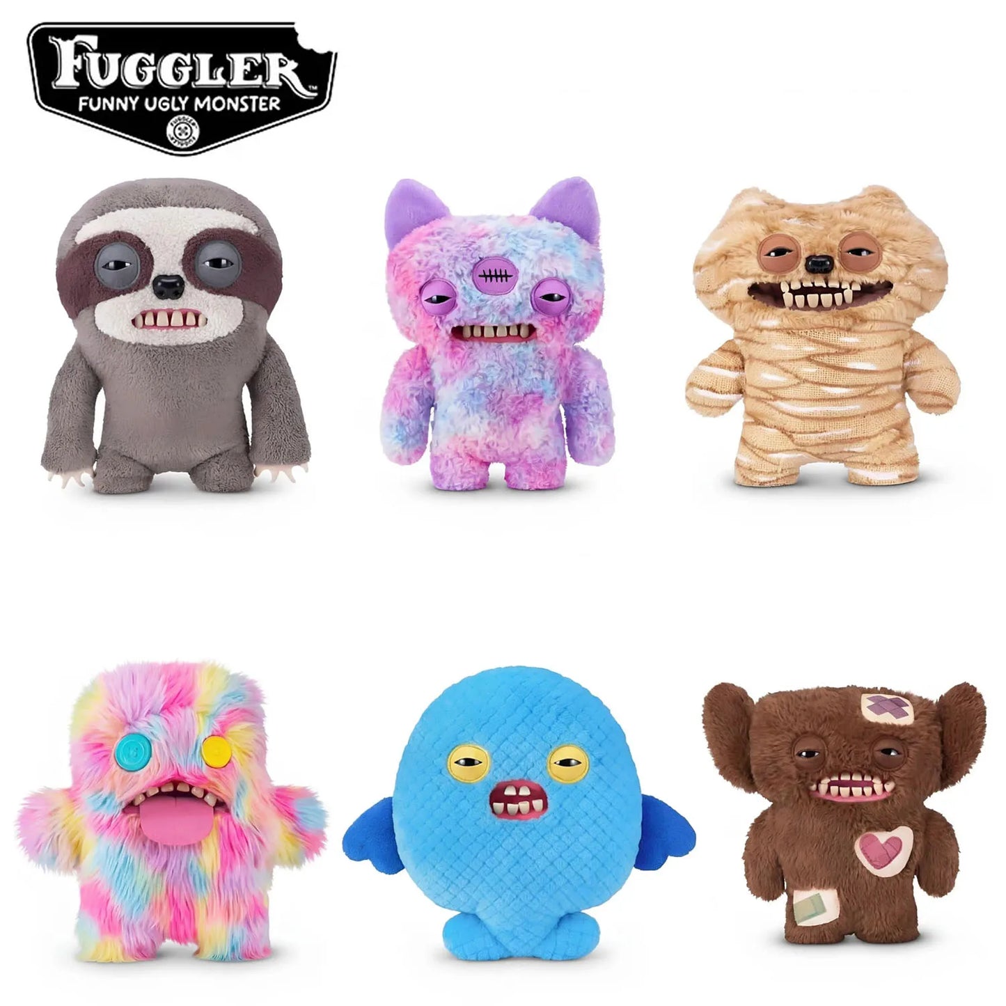 Fugglers Official Authentic 2nd Generation Big Fugg Giant Sloth Plush Toys Ugly Dolls Funny Teeth Monster Collectible Gifts 48cm