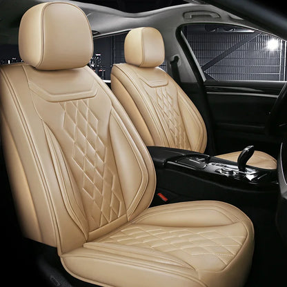 Universal Five-Seater Car Seat Covers Premium Leather Four Seasons Suitable for Most Cars SUVs Off-Road Vehicles
