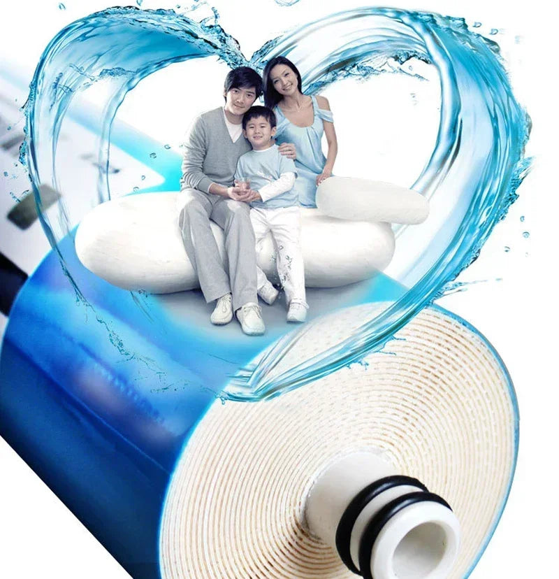 50/75/100/150/400GPD Home Kitchen Reverse Osmosis RO Membrane Replacement Water System Filter Water Purifier Drinking Treatment