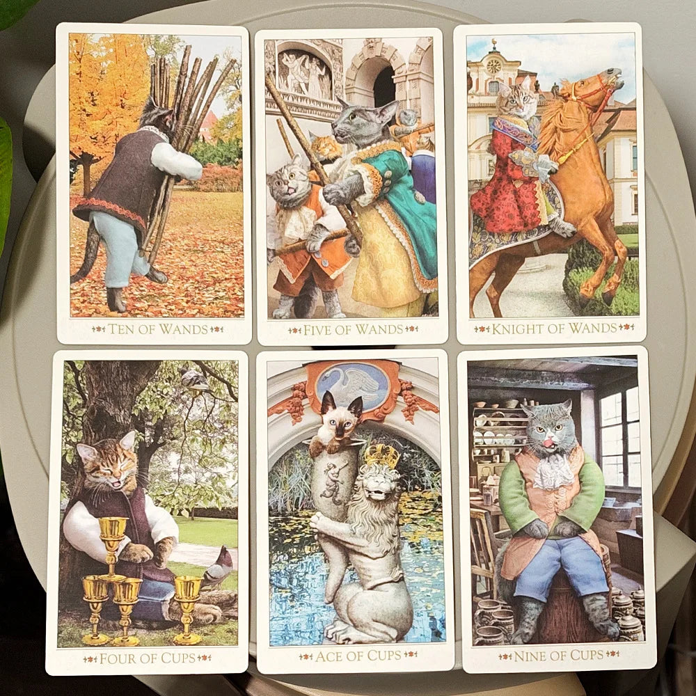 The Baroque Bohemian Cats' Tarot Deck 78 Cards Baroque Cat Art Tarot Cards For Divination Oracle Deck For Cat Lovers