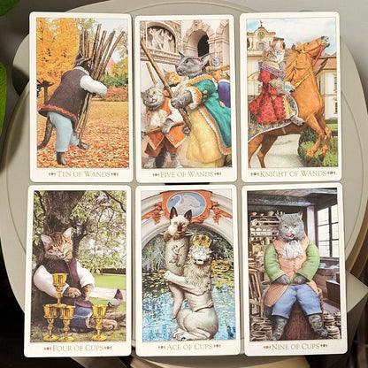 The Baroque Bohemian Cats' Tarot Deck 78 Cards Baroque Cat Art Tarot Cards For Divination Oracle Deck For Cat Lovers