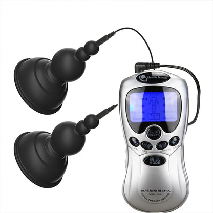Electric Shock Nipple Sucker Clamps Electro Stimulator Adult Stimulator BDSM Sex Toys For Women Couples Female