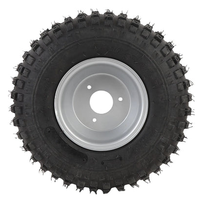 16X8-7 Tire with Rim Replacement 7 Inches Excellent Road Grip Puncture Proof Go Kart Tire for  Cart Garden Lawn Mower