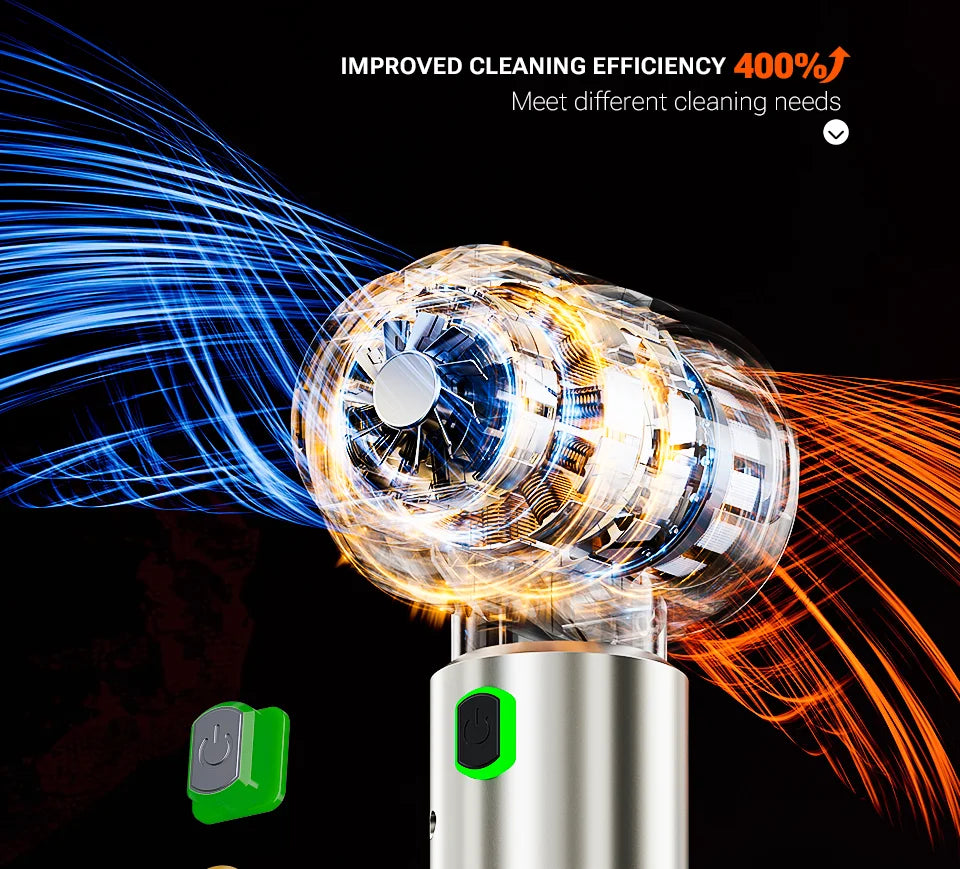 SZUK New Car Vacuum Cleaner Multi Powerful Handheld Portable Cleaning Machine with LED Light Mini Blower Wireless Vacuum Cleaner